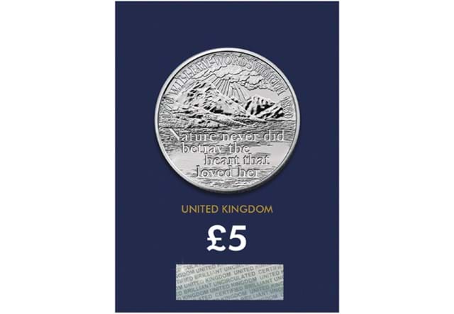 Wordsworth £5 Pound Coin Reverse in Change Checker packaging