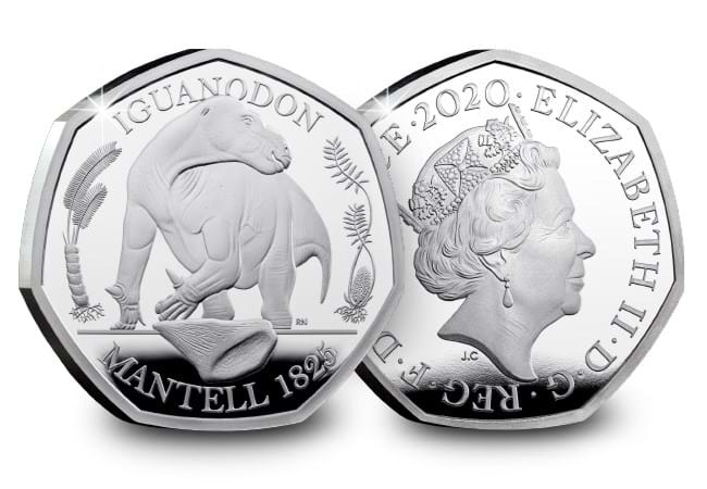 Download Twice as rare: the Iguanodon Silver Proof 50p