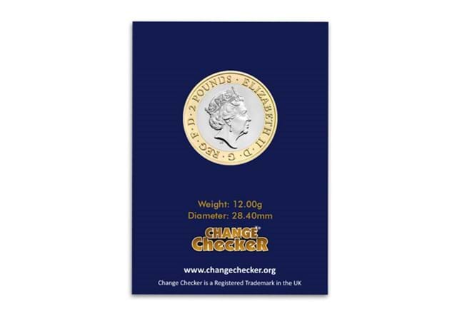 Captain Cook 2020 BU obverse in Change Checker packaging