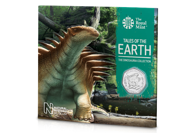 UK 2020 Hylaeosaurus 50p BU Pack