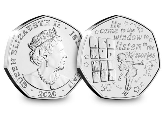 The 2020 Official Peter Pan 50p Coin Set Window Obverse and Reverse