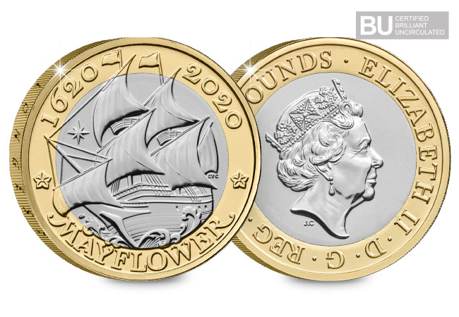 Certified Brilliant Uncirculated UK Two Pound Coins