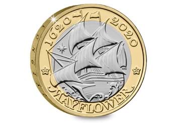 Change Checker 2020 Mayflower £2 Coin Reverse