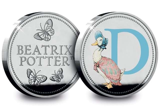Official A-Z Beatrix Potter Commemoratives D Obverse and Reverse