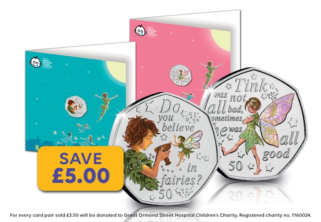 peter pan 50p collection mintage