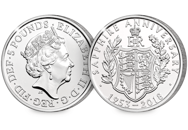 2018 65th Coronation Anniversary £5