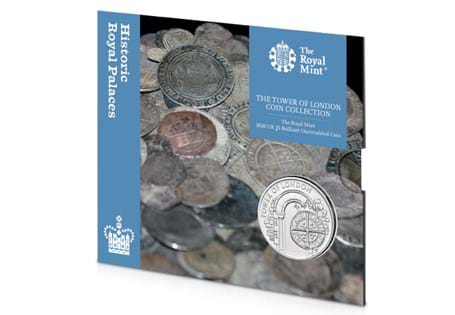 This pack contains the official Royal Mint £5 coin issued by The Royal Mint as part of the Tower of London collection. Struck to Brilliant Uncirculated finish and comes in Royal Mint packaging.