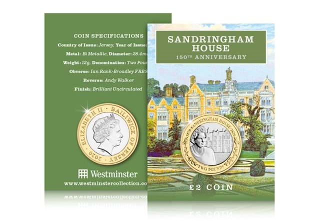 2020 Sandringham House 150th Anniversary BU £2 both sides in packaging