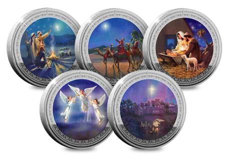 The Christmas Nativity is one of the most recognisable symbols of the Christmas season. Own a brand new set of commemoratives that feature different scenes from the nativity by artist David Young. 
