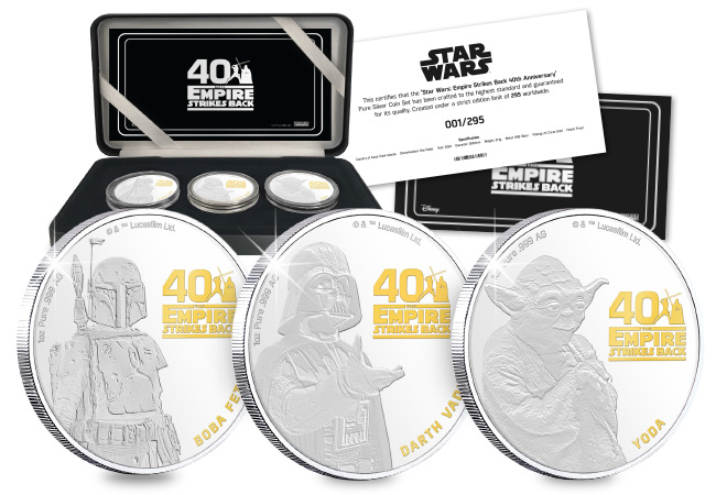 STAR WARS™ 1oz Silver Three Coin Set