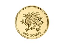 Issued in 1995 and 2000, this uncirculated £1 coin is part of the floral emblem series of £1 coins. Featuring a dragon rampant, this coin represents Wales.