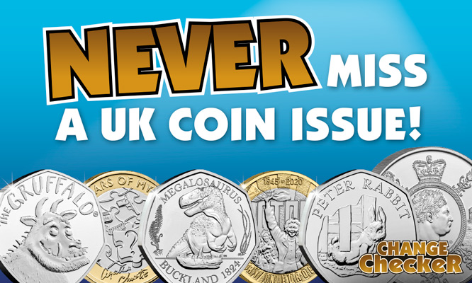 Never miss a UK coin issue!