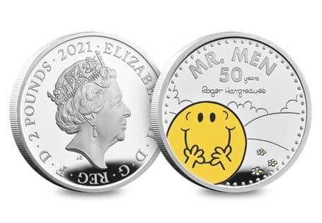 This is the official Mr Happy 1oz Silver Proof coin issued by The Royal Mint. It is the 1st coin in the Mr Men Collection. Struck from 1oz .999 Silver to a Proof finish. EL 6,500