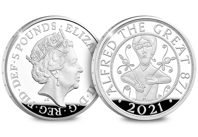 UK 2021 Alfred the Great £5 Silver Proof Coin