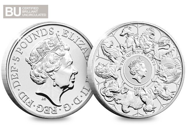 2021 UK Queen's Beasts CERTIFIED BU £5