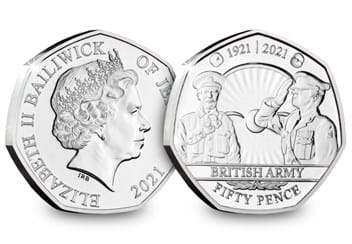 The RBL Centenary BU 50p Set British Army Obverse and Reverse