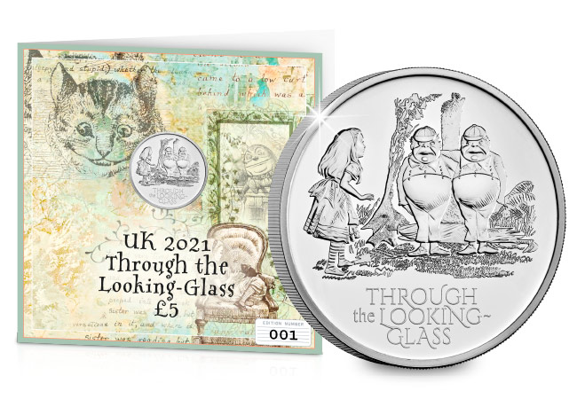 2021 UK Through Looking-Glass £5 Display Card