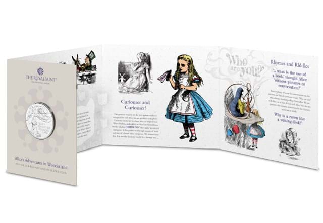 UK 2021 Alice's Adventures in Wonderland £5 BU inside