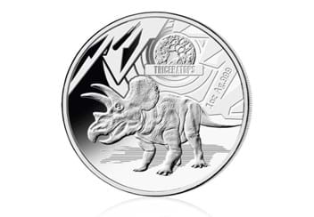 2021 The Age of Dinosaurs Silver 1oz Three Coin Set Triceratops Reverse