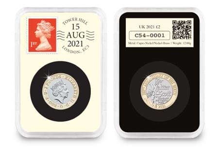 This 2021 DateStamp £2 features the Walter Scott £2 issued by The Royal Mint. Postmarked with the date 15/8/21, it marks 250 years since his birth and comes with a certificate of authenticity.