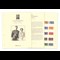 George IV 1937 Coronation stamps on cream folder insert with two information pages