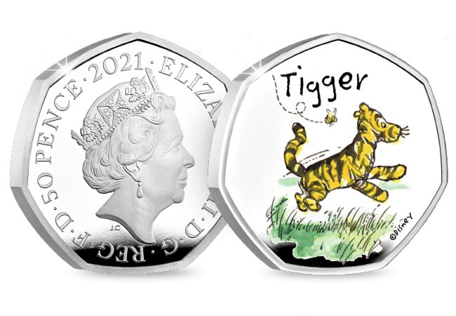 UK 2021 Tigger Silver Proof 50p