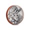2022 Bi-Metal Triceratops Supersize Silver Coin Reverse