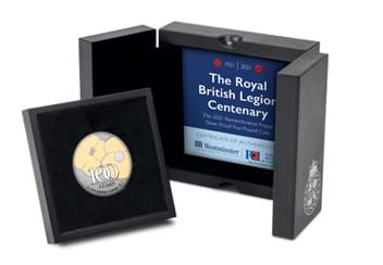 The 2021 Remembrance Poppy Silver Proof £5 in Presentation Box