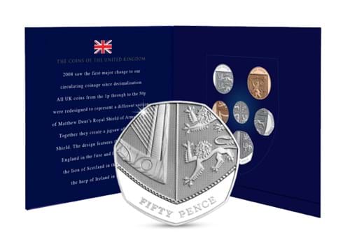 The Royal Shield Collector Pack & Shield 50p