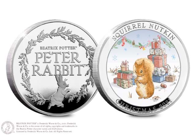 Squirrel Nutkin Coin Obverse and Reverse