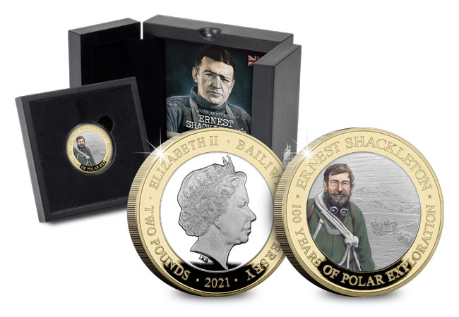 Ernest Shackleton Silver Proof £2