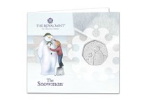 This card features the official 2021 Snowman 50p issued by The Royal Mint. It has been struck to a Brilliant Uncirculated finish and comes presented in stylish greetings card from The Royal Mint.