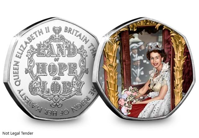 The Land of Hope and Glory Commemorative Obverse and Reverse Not Legal Tender