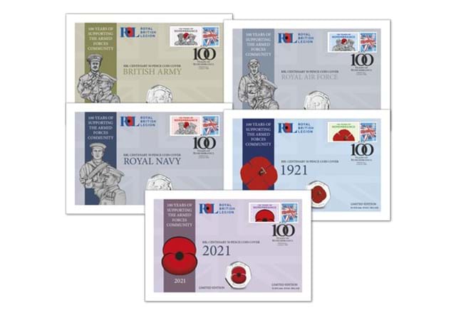 The RBL Centenary Coin Cover Collection Front's