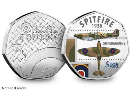 Officially licensed by the RAF and featuring an intricate Spitfire design, this unique commemorative pays tribute to the history of the RAF.