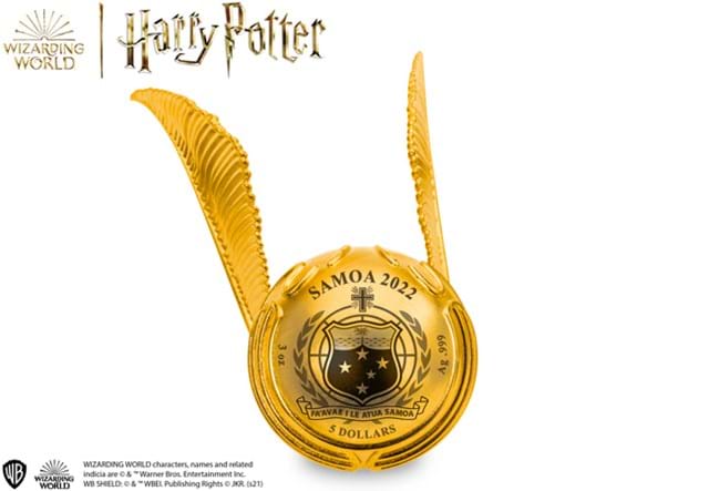 Harry Potter Golden Snitch Coin Obverse