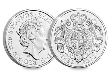 Platinum Jubilee BU £5 Obverse and Reverse