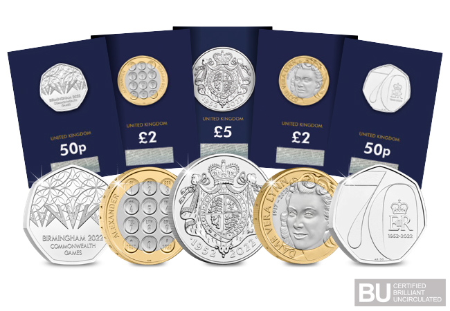 Own FIVE New BU 2022 Commemorative Coins