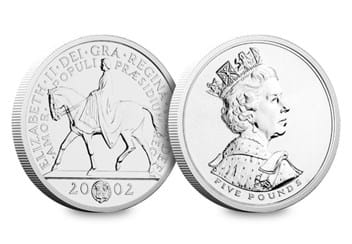 2002 Crown Jubilee £5 Obverse and Reverse