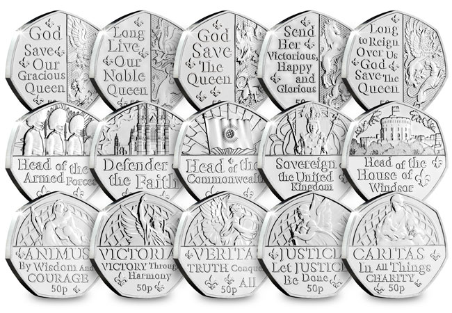 The Platinum Jubilee Fifty Pence Collection