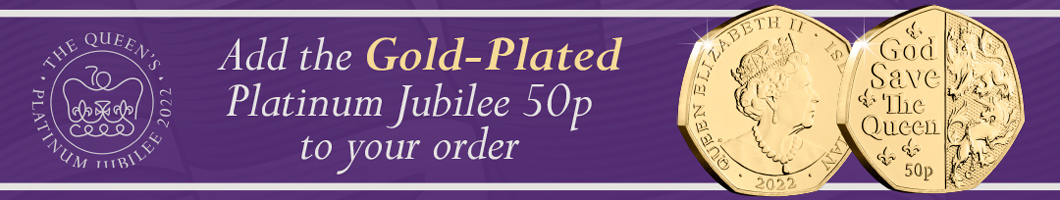 Add the Gold-plated Platinum Jubilee 50p to your order