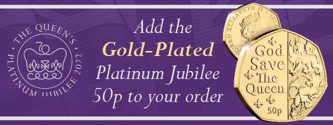 Add the Gold-Plated Platinum Jubilee 50p to your order