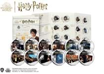 Your Harry Potter coin set features 12 Silver Proof coins each with colour images on from the first Harry Potter film, the Philosophers Stone. 2021 marked the 20th anniversary. Presented in folder.