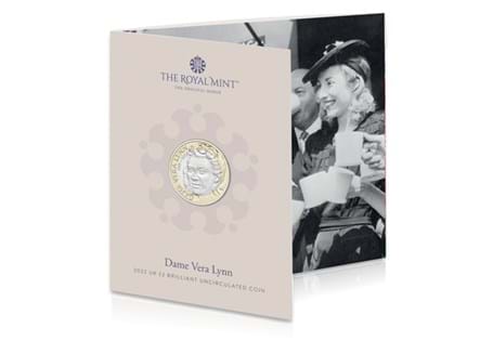 This Dame Vera Lynn £2 BU Pack has been issued by The Royal Mint to celebrate her life and legacy.