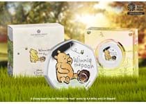 The official Winnie the Pooh 50p issued by The Royal Mint. Struck from silver to proof finish. Features a colour image of Winnie the Pooh. Comes in Royal Mint presentation box with CoA. EL 18,000.