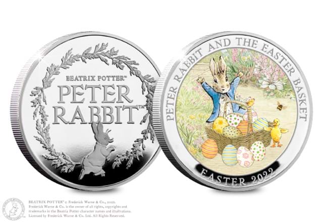 Peter Rabbit Easter Commemorative Obverse and Reverse