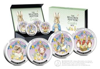 4 Easter Beatrix Potter™ Commemoratives with the box