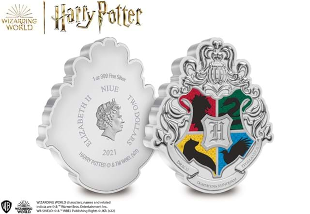 Buy 1 oz Silver Hogwarts™ Slytherin Crest (2021)