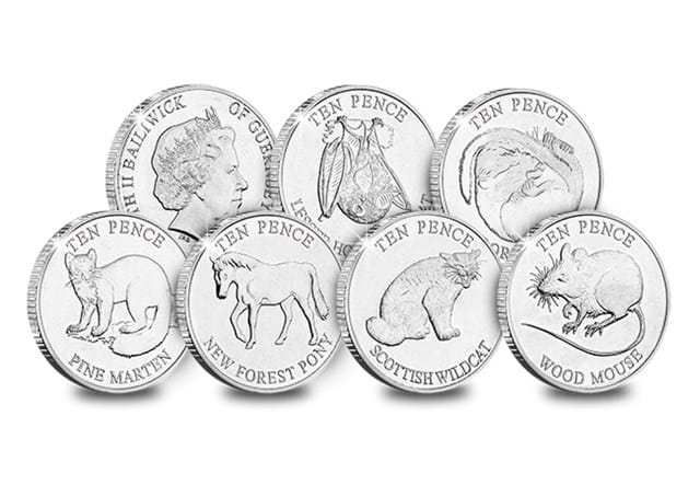 Woodland Mammals 10p Obverse and Reverses