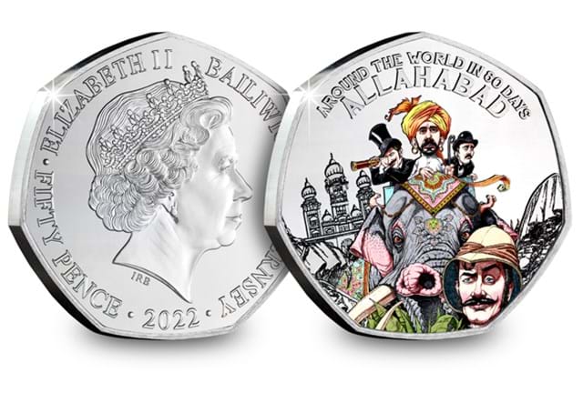 Around the World in 80 Days Colour BU Allahabad Obverse and Reverse